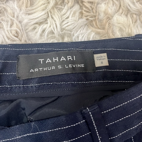 Women’s Satin Navy Pants - Picture 3 of 5